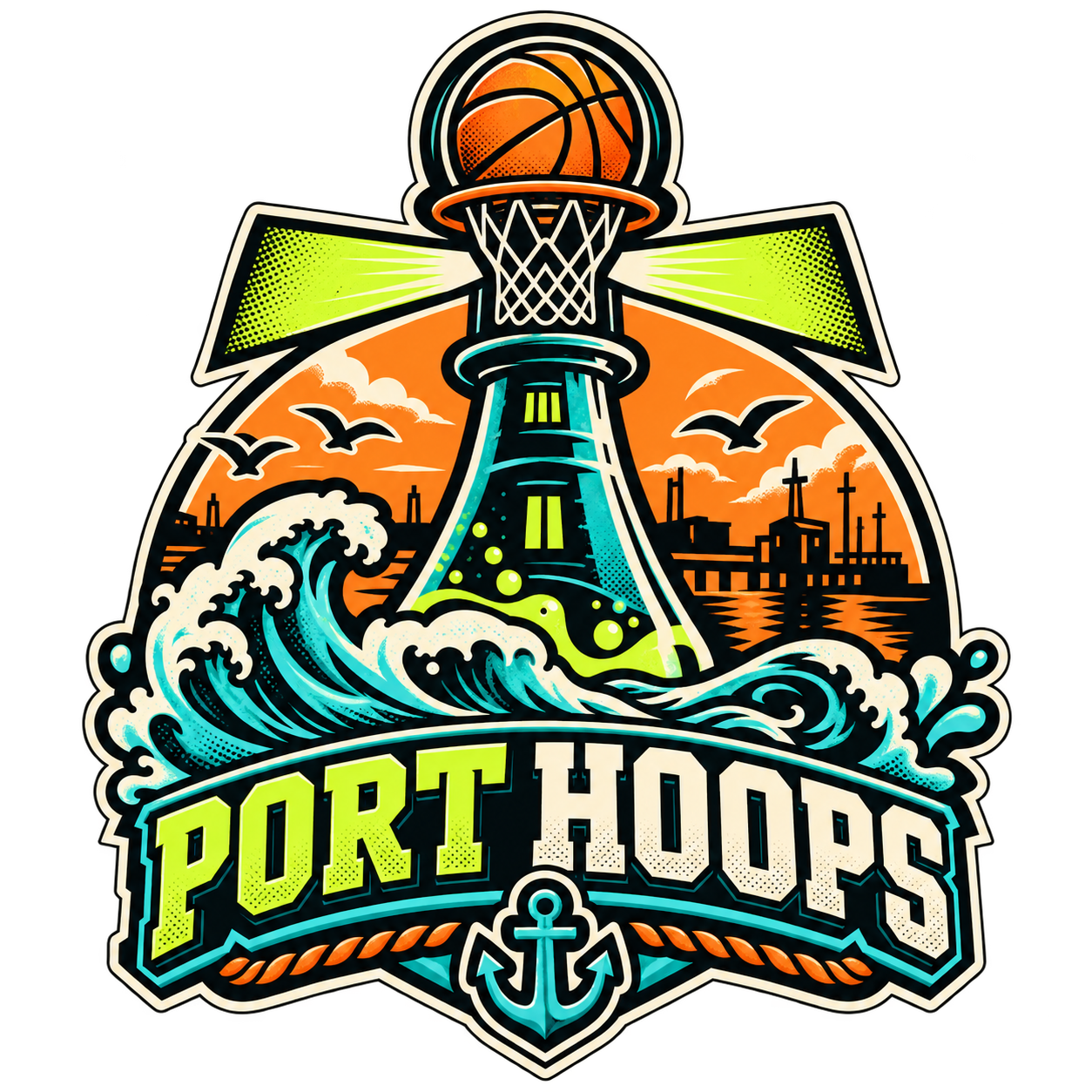 Port Hoops team crest